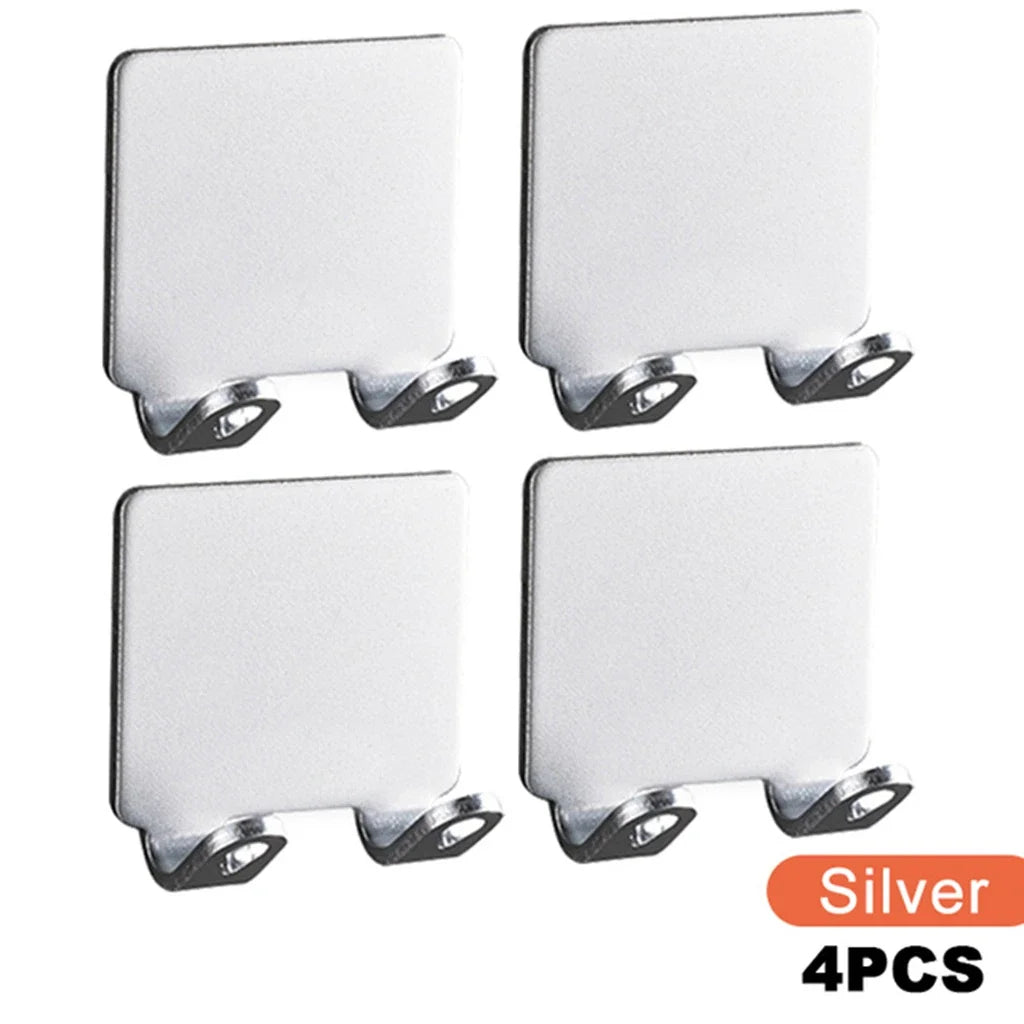 Wall-Mounted Stainless Steel Razor Holder & Shaving Shelf