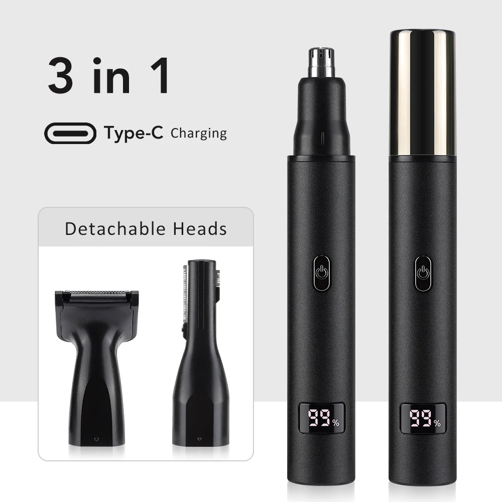 3-in-1 Rechargeable Nose & Facial Hair Trimmer
