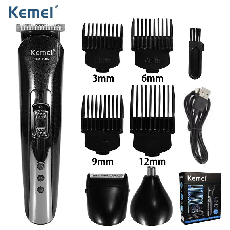 Kemei KM-1506 3 in 1 Electric Hair Clipper