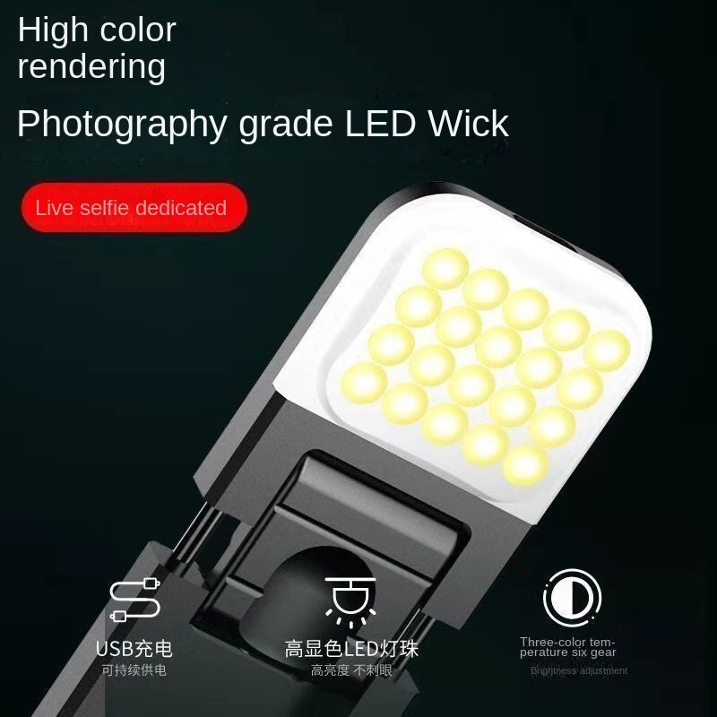 Bluetooth Selfie Stick with Tri-Color Fill Light & Tripod