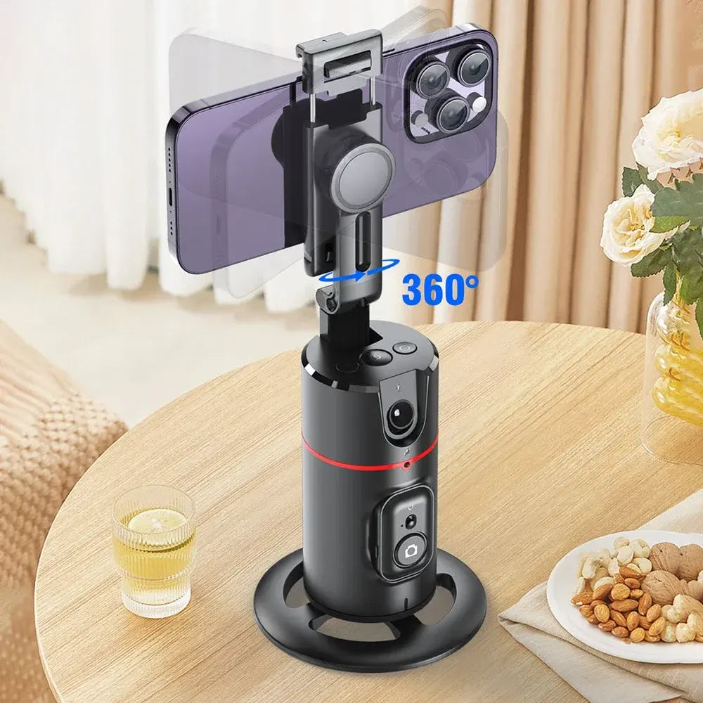 360° AI Face Tracking Gimbal Stabilizer with Gesture Control