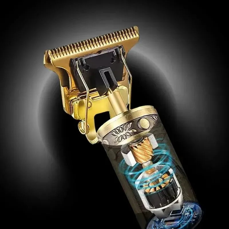 Vintage T9 Rechargeable Hair Clipper & Trimmer for Men
