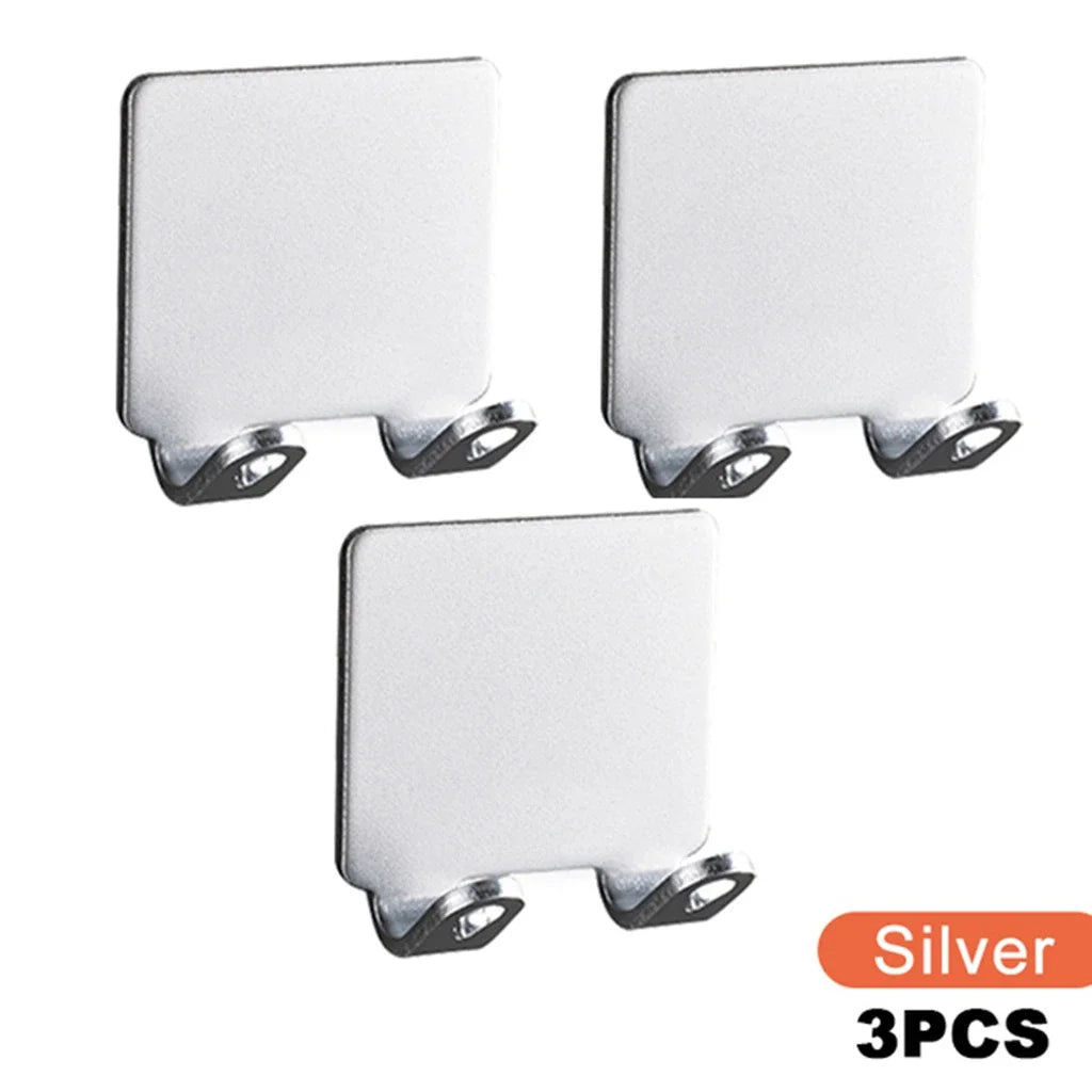 Wall-Mounted Stainless Steel Razor Holder & Shaving Shelf