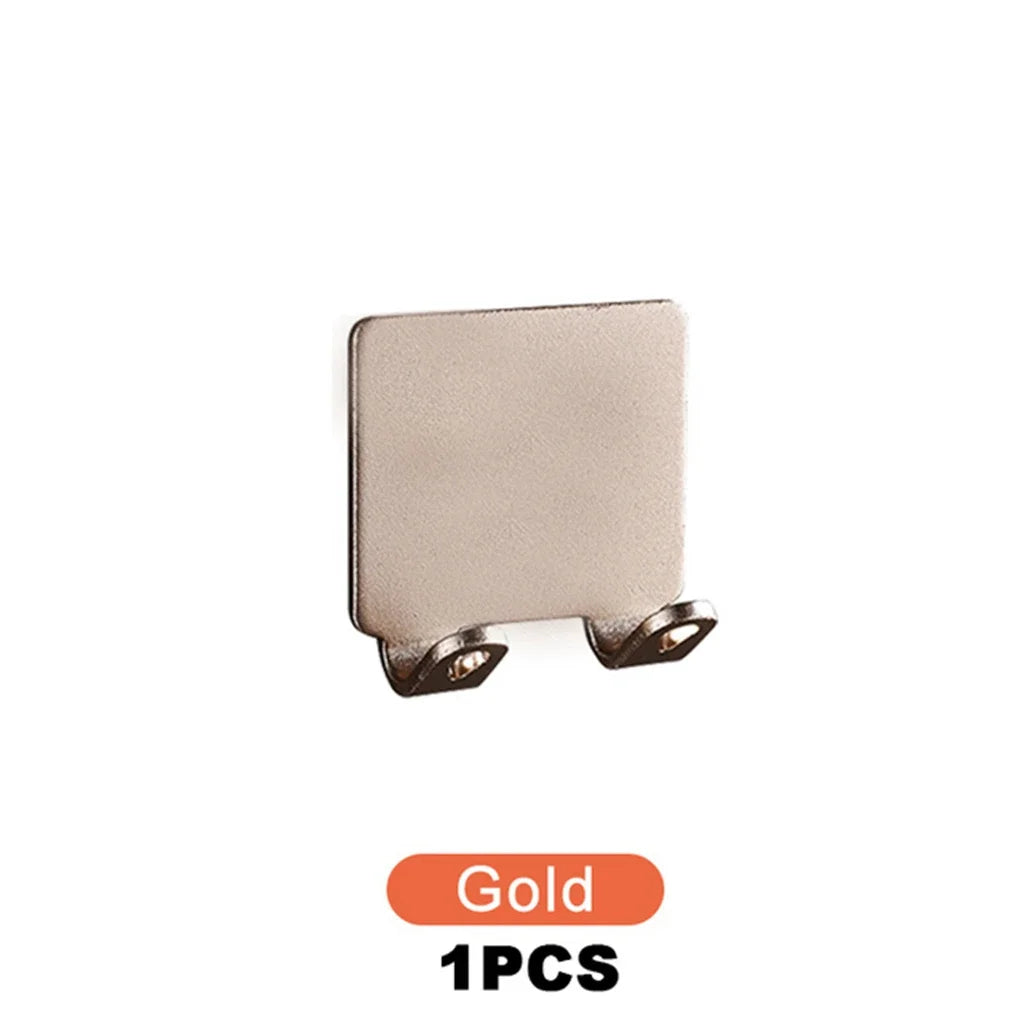 Wall-Mounted Stainless Steel Razor Holder & Shaving Shelf