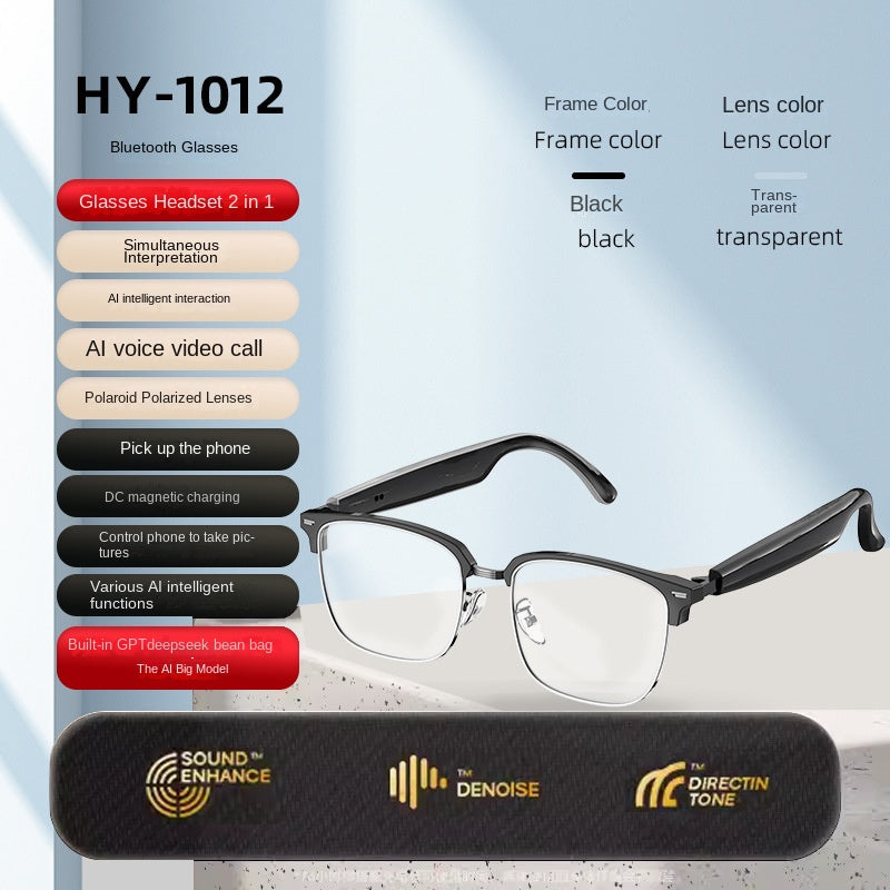 AI Smart Sunglasses – Bluetooth, Real-Time Translation & Open-Ear Audio