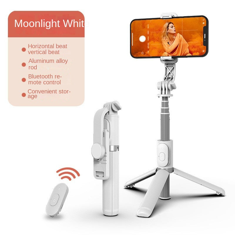 Bluetooth Selfie Stick with Tri-Color Fill Light & Tripod