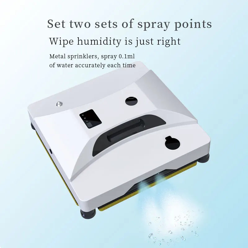 Robot Window Cleaner with Remote Control & Auto Spray