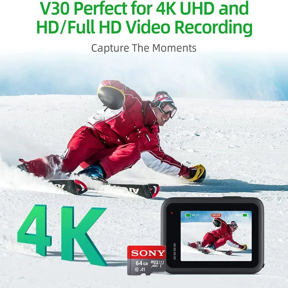 Sony Micro SD Card Class 10 – 32GB to 1TB for Phone & Camera