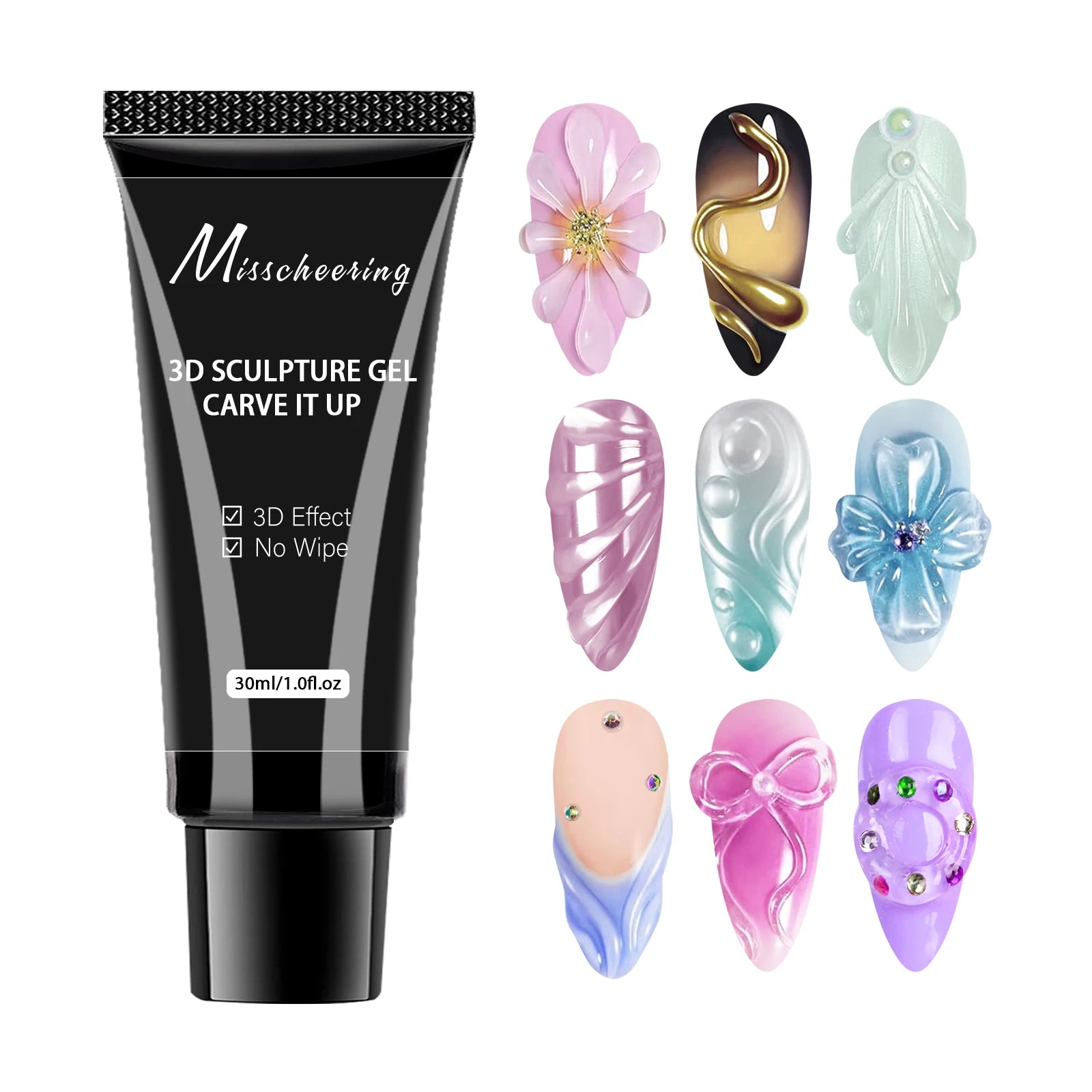 Super Strong Nail Rhinestone Glue – 30g | 3D Nail Art Gel