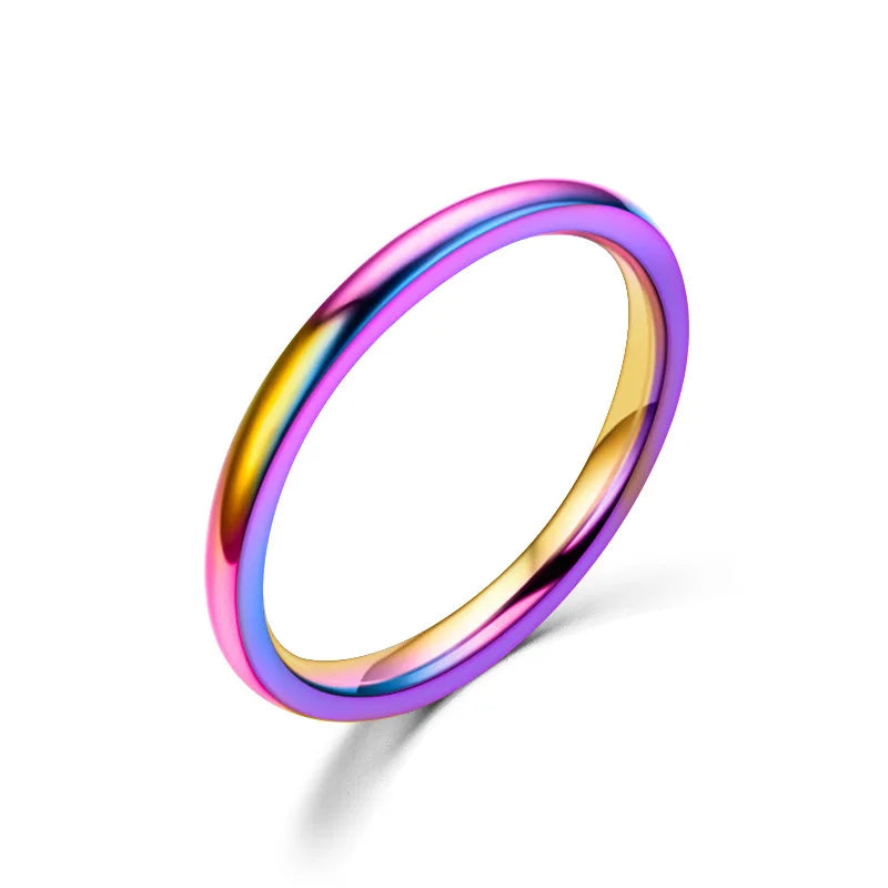 Slim Stainless Steel Ring | Women's Minimalist Band