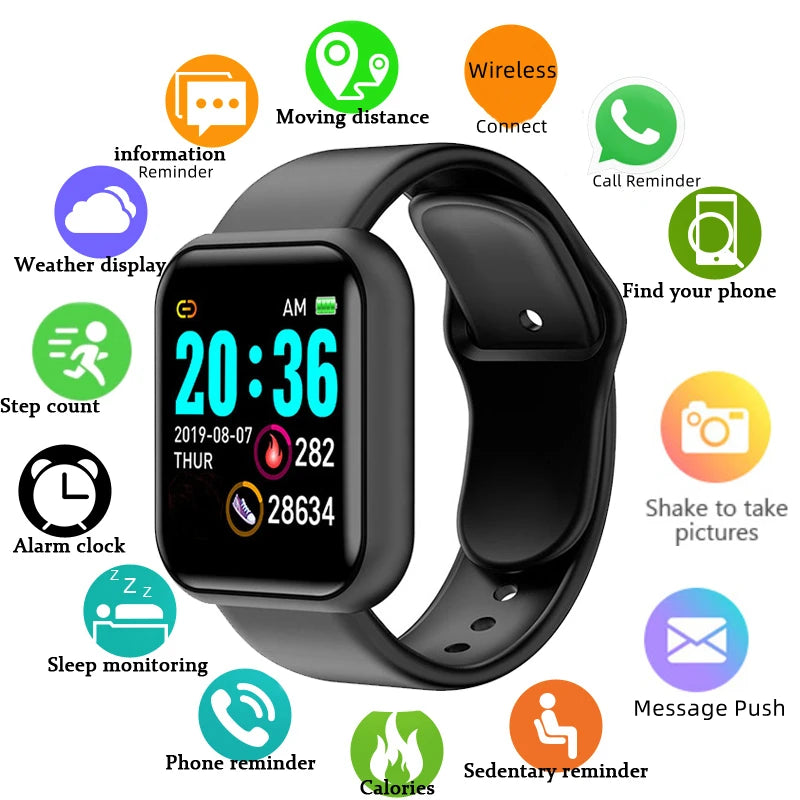 D13 Smart Watch – Fitness Tracker, Sleep Monitor & Bluetooth