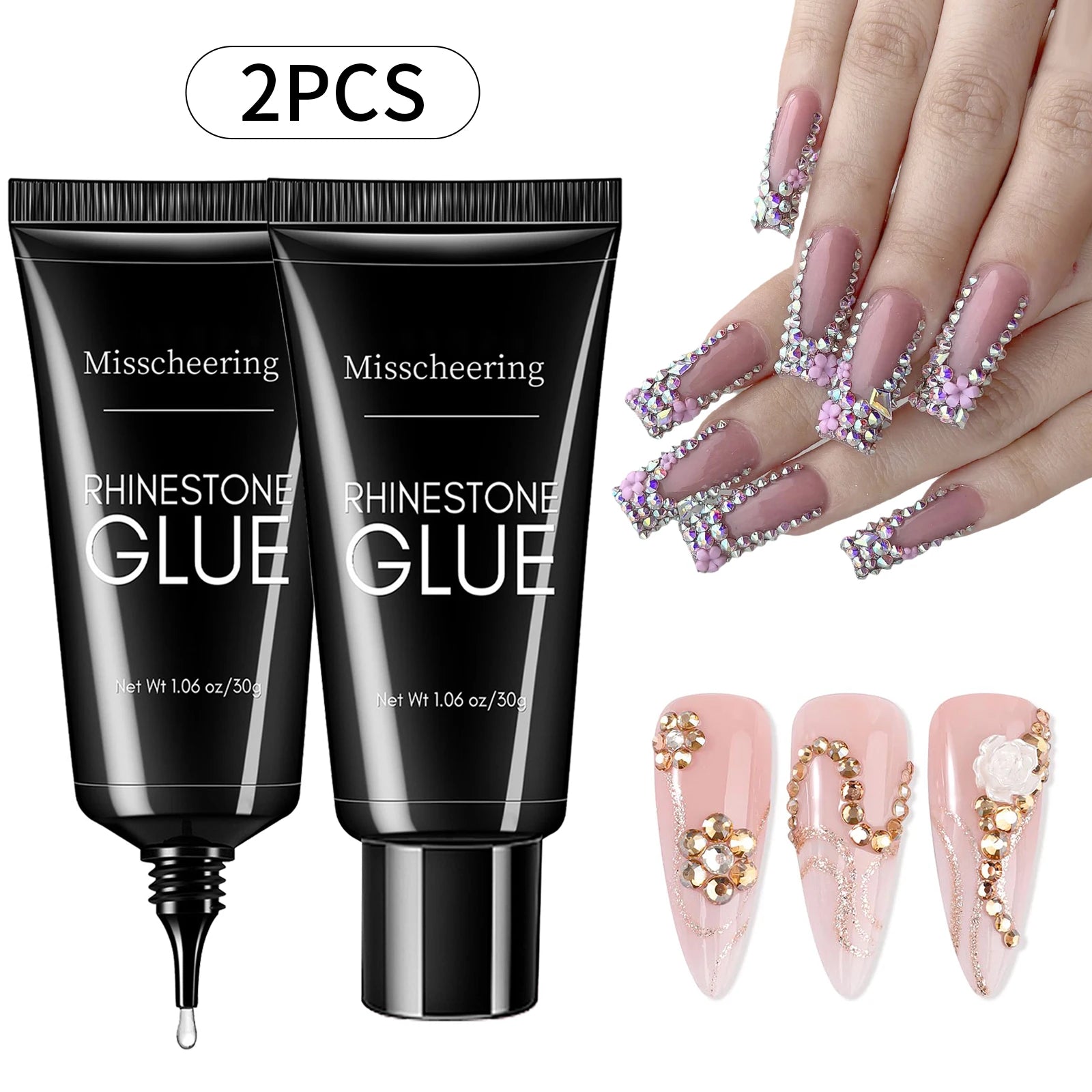 Super Strong Nail Rhinestone Glue – 30g | 3D Nail Art Gel