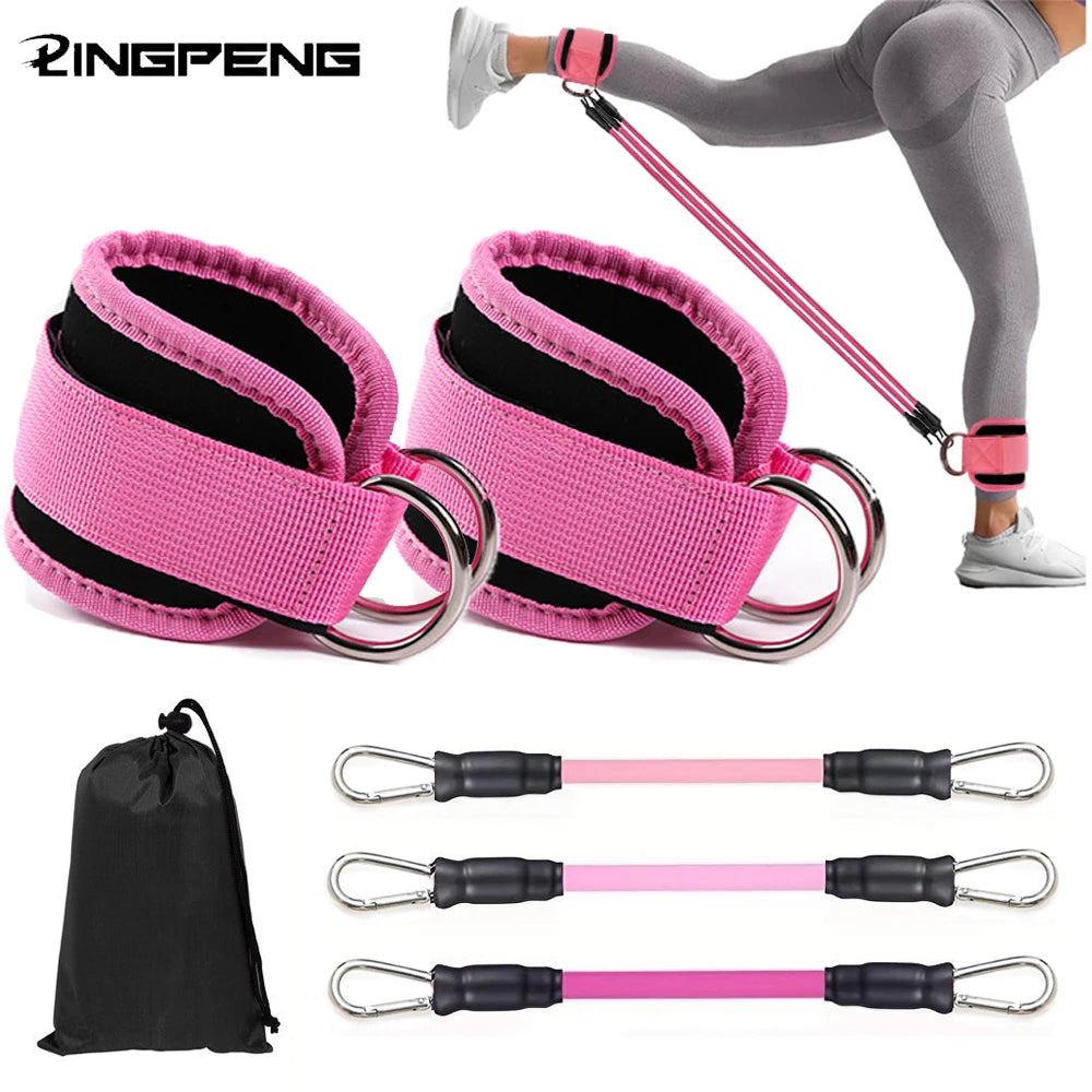 Ankle Strap Resistance Bands Set – Gym, Yoga & Workout