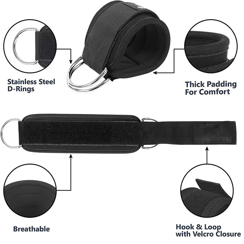 Ankle Strap Resistance Bands Set – Gym, Yoga & Workout