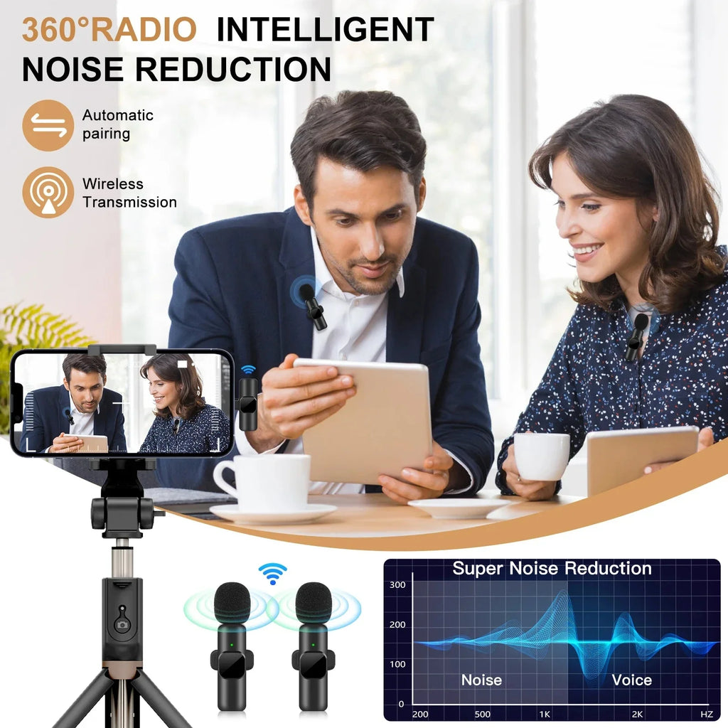 Wireless Lavalier Microphone – iPhone, Android & Live Streaming