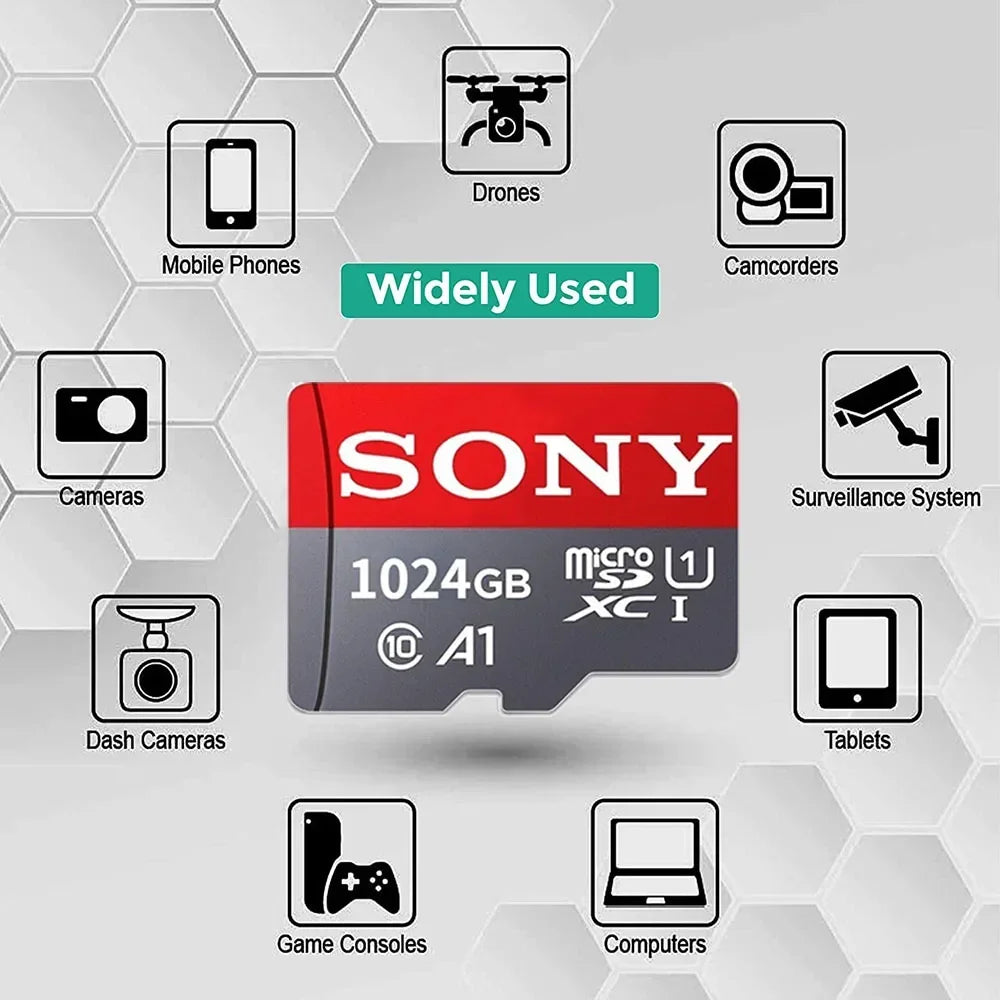 Sony Micro SD Card Class 10 – 32GB to 1TB for Phone & Camera
