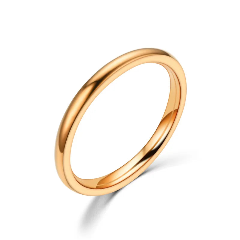 Slim Stainless Steel Ring | Women's Minimalist Band
