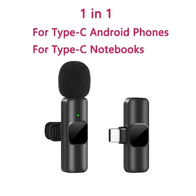 Wireless Lavalier Microphone – iPhone, Android & Live Streaming