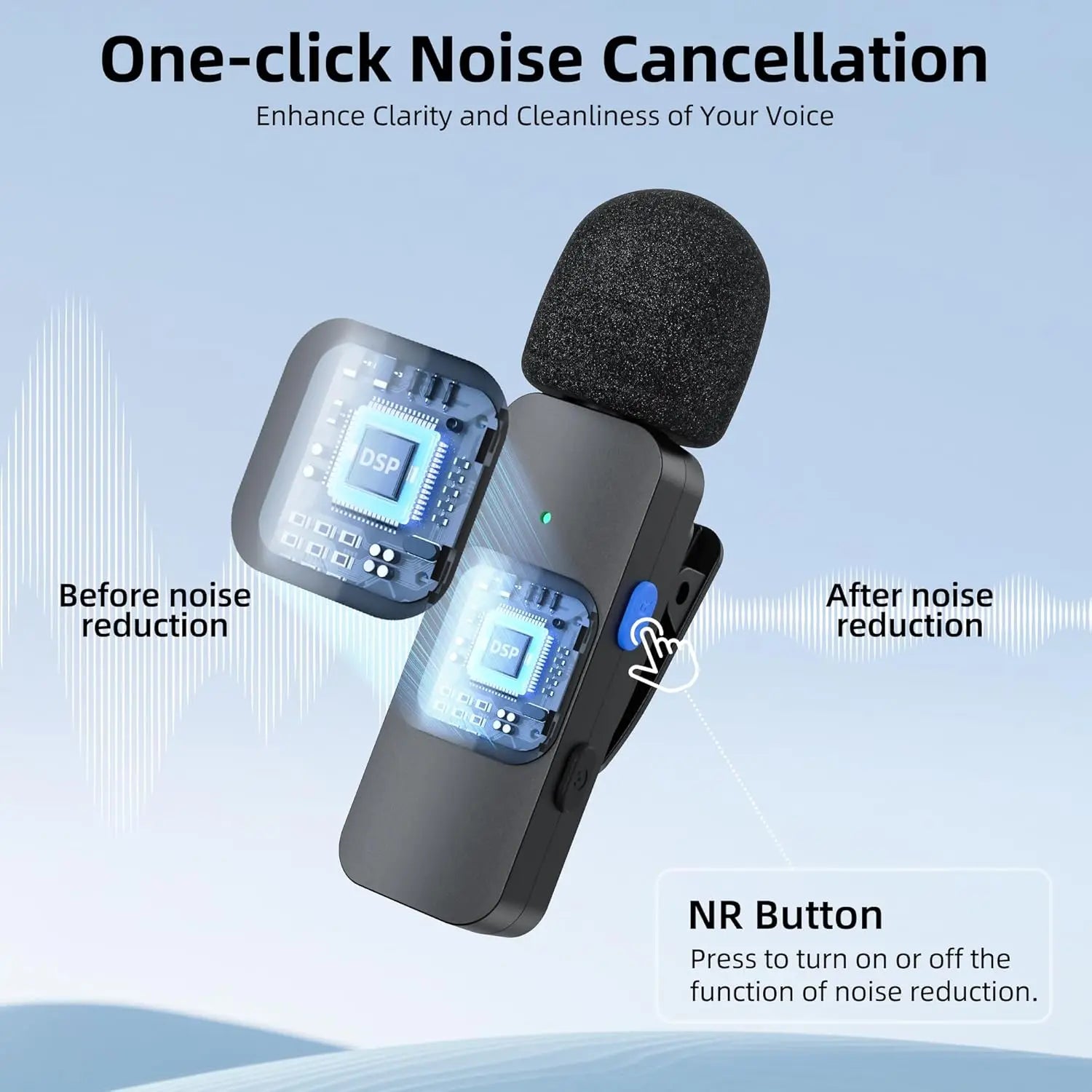 BOYA BY-V Wireless Lavalier Microphone for iPhone 15/16 Series Samsung TECNO REDMI Type-c Devices Video Recording Streaming Vlog