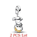Cute Hanging Sloth Charm Fit Original Pan Bracelet DIY Women Jewelry Gift Sweet Animals Beads 2024 New Arrivals