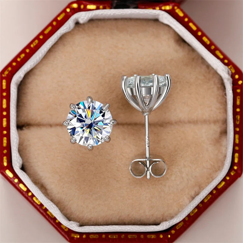 Shiny Oval CZ Stud Earrings for Women | Classic Elegance | Novexa