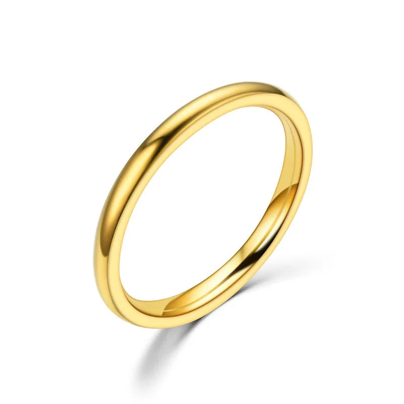 Slim Stainless Steel Ring | Women's Minimalist Band
