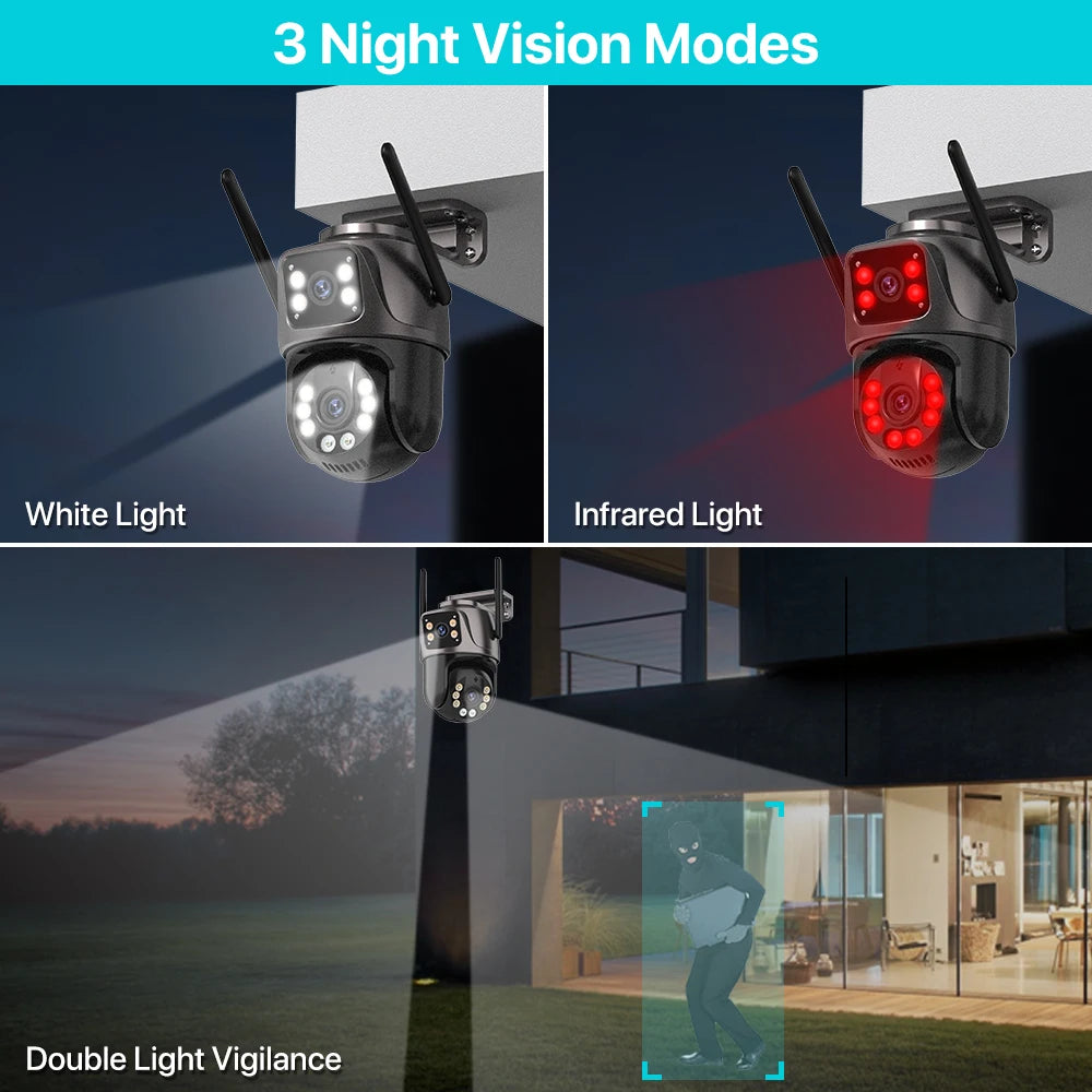 4K 8MP Outdoor WiFi PTZ Security Camera