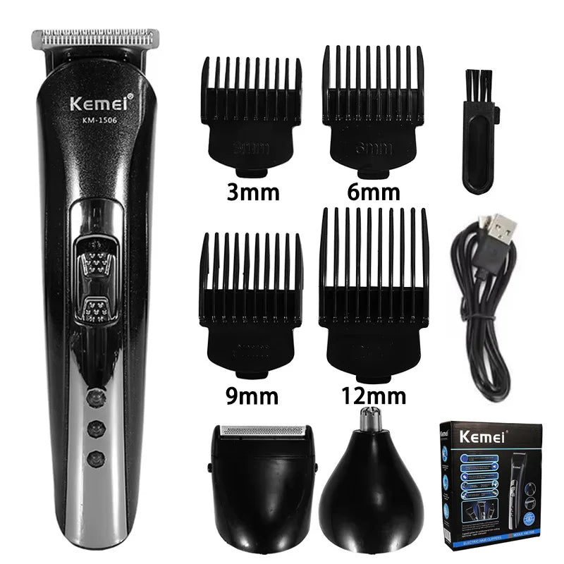 Kemei KM-1506 3 in 1 Electric Hair Clipper