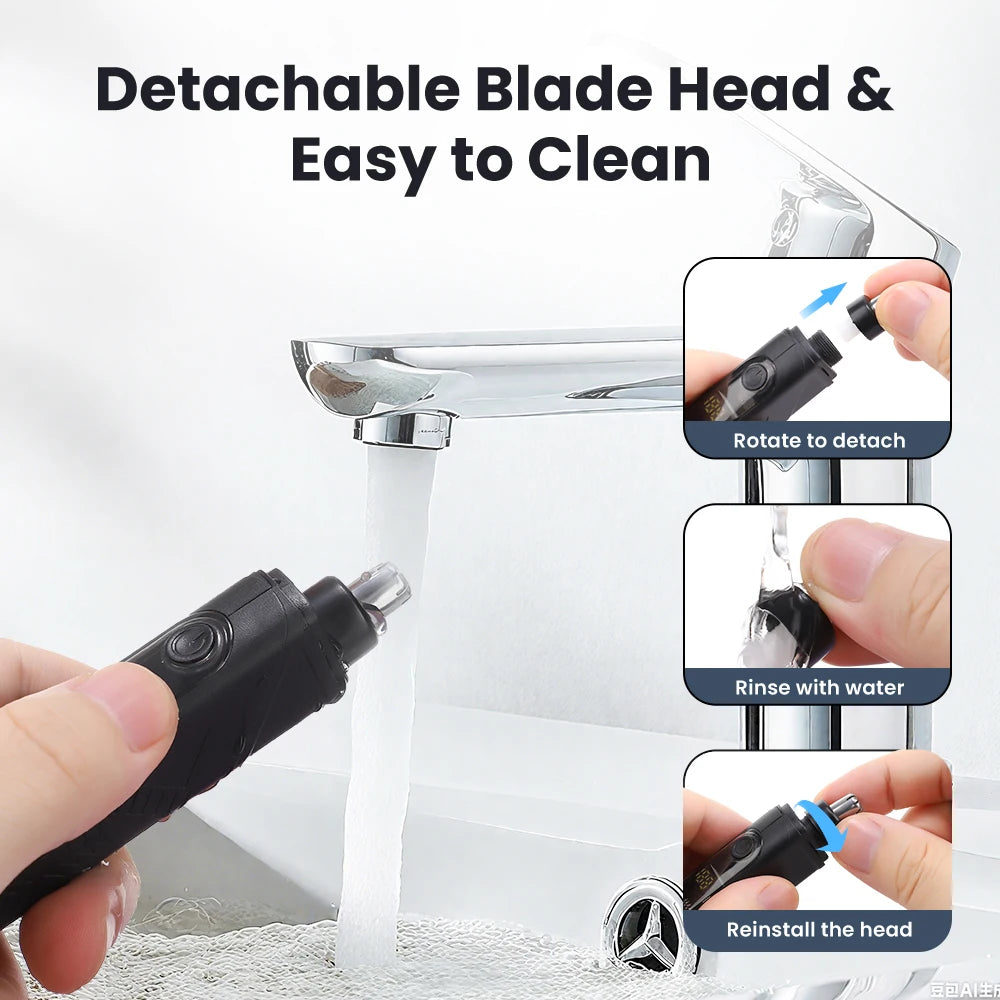 3-in-1 Rechargeable Nose & Facial Hair Trimmer
