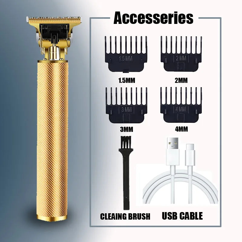 Vintage T9 Rechargeable Hair Clipper & Trimmer for Men