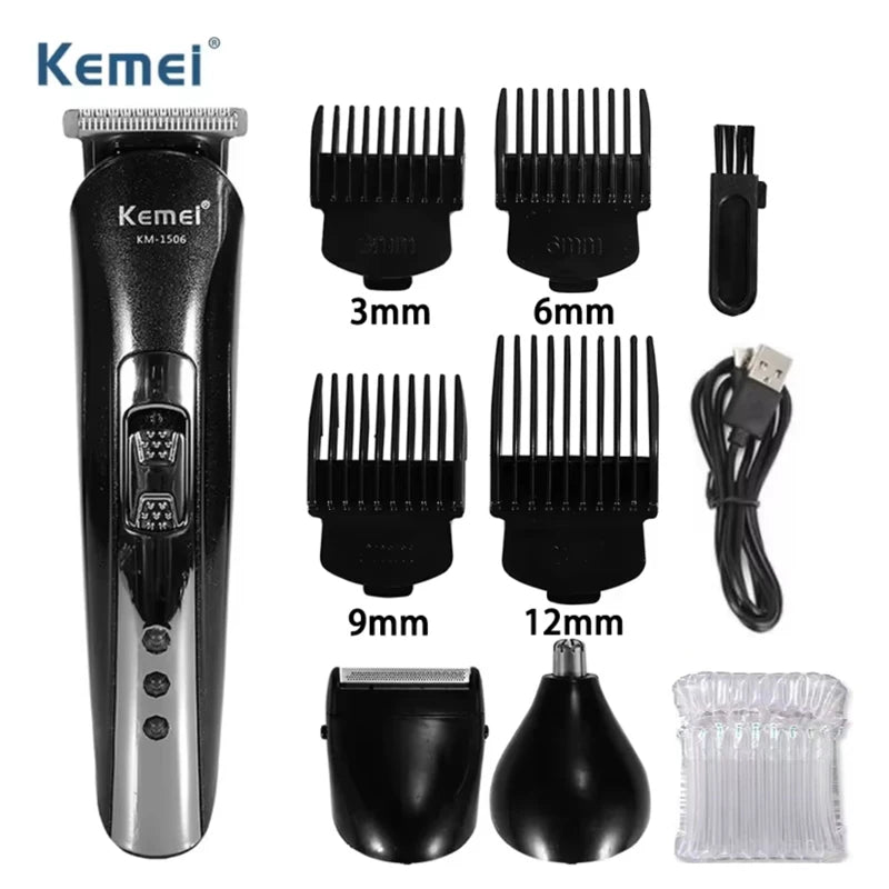 Kemei KM-1506 3 in 1 Electric Hair Clipper