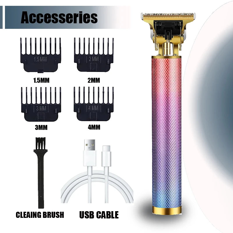 Vintage T9 Rechargeable Hair Clipper & Trimmer for Men