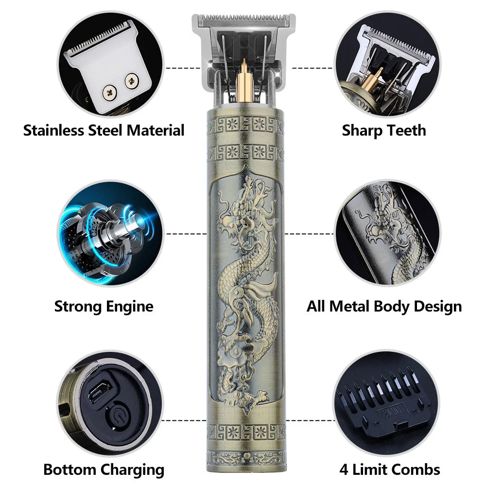 Retro T9 Professional Haircutting Machine Set