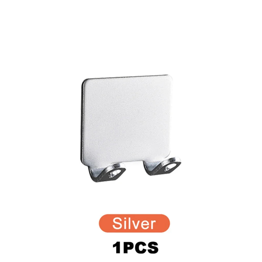 Wall-Mounted Stainless Steel Razor Holder & Shaving Shelf