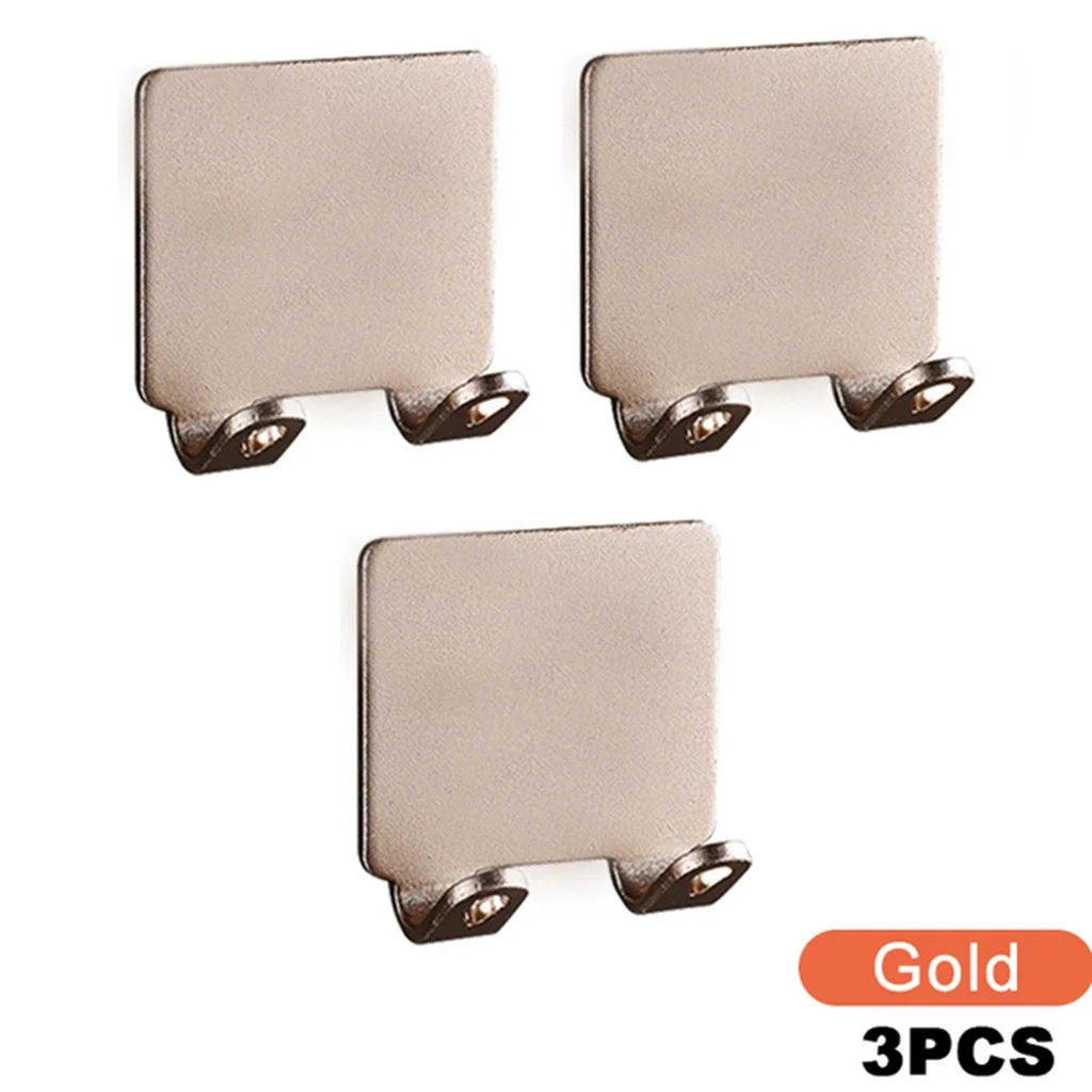 Wall-Mounted Stainless Steel Razor Holder & Shaving Shelf