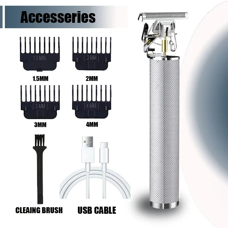 Vintage T9 Rechargeable Hair Clipper & Trimmer for Men